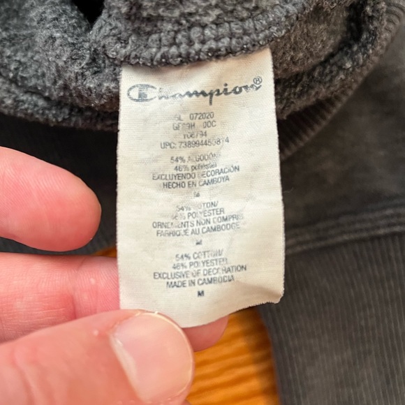 Champion Powerblend Hoodie Script Logo Sweatshirt - Picture 6 of 6